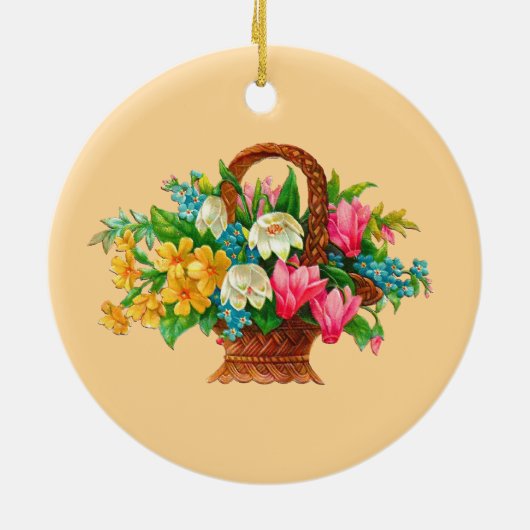 BLOEMMAND  ONTWERP KERAMISCH ORNAMENT (Achterkant)