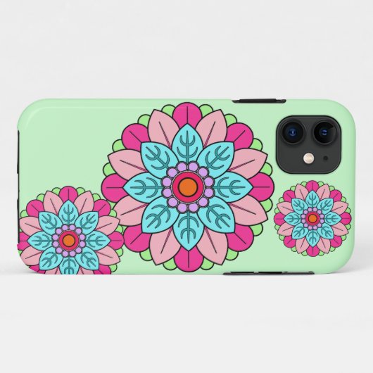 BloemMandala Case-Mate iPhone Case (Achterkant (horizontaal))