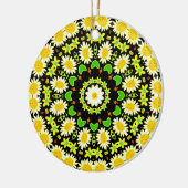 BloemMandala Keramisch Ornament (Links)