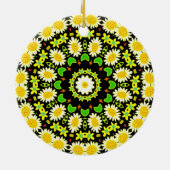 BloemMandala Keramisch Ornament (Achterkant)