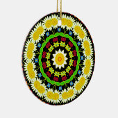 BloemMandala Keramisch Ornament (Rechts)