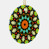 BloemMandala Keramisch Ornament (Rechts)