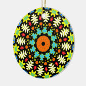 BloemMandala Keramisch Ornament (Links)