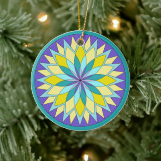 BloemMandala Keramisch Ornament