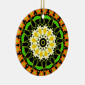 BloemMandala Keramisch Ornament (Rechts)