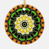 BloemMandala Keramisch Ornament (Voorkant)