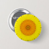 BloemMandala Ronde Button 5,7 Cm (Voorkant /achterkant)
