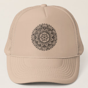 Bloemmandala w/ zaaigoed van leven trucker pet