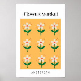 Bloemmarkt Amsterdam Poster