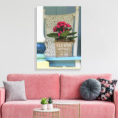 Bloemmarkt bloem - wijngaard van Martha Canvas Afdruk (Insitu (Woonkamer))