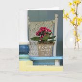 Bloemmarkt bloem - wijngaard van Martha Kaart (Gele Bloem)