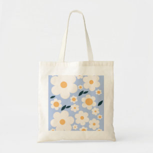 Bloemmarkt Kopenhagen bloemen Witte Blauwe Flore Tote Bag