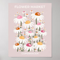 Bloemmarkt Kopenhagen Blush Pink Floral Patroon