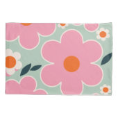 Bloemmarkt Madrid Floral Art Pink Oranje Green Kussensloop (Achterkant)