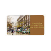 Bloemmarkt op Madeleine, Parijs Etiket (Voorkant)