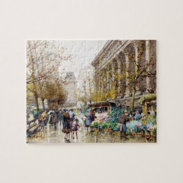 Bloemmarkt op Madeleine, Parijs Legpuzzel