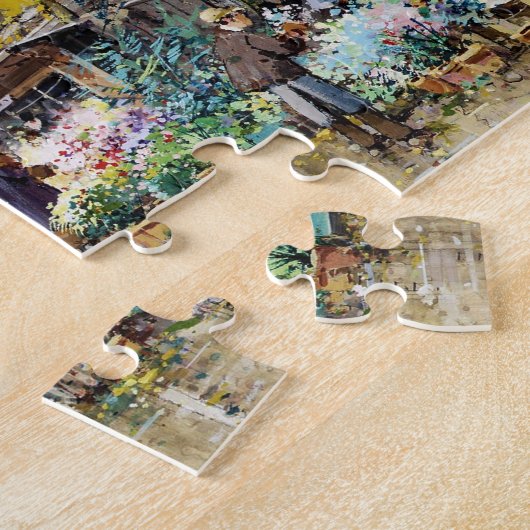 Bloemmarkt op Madeleine, Parijs Legpuzzel (Zijkant)
