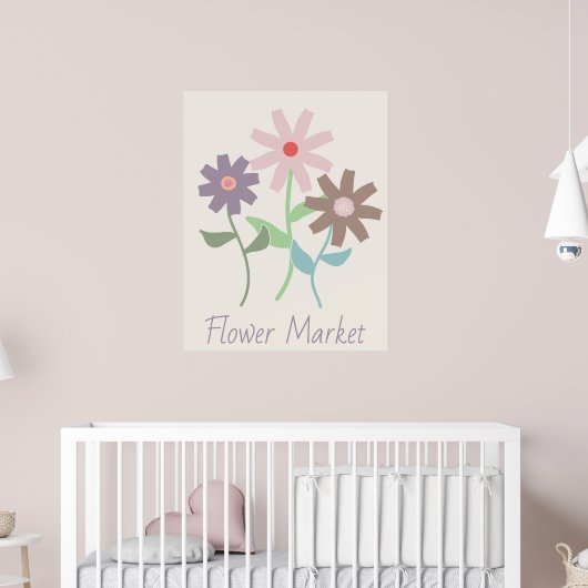 Bloemmarkt Poster (Kinderkamer 2)