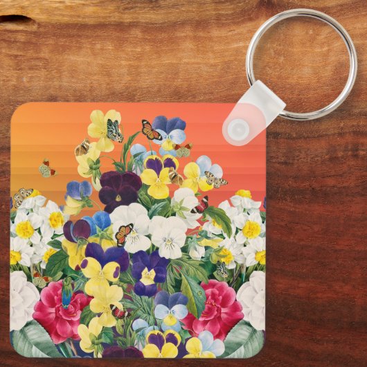 Bloemmarkt Sleutelhanger (Achterkant)