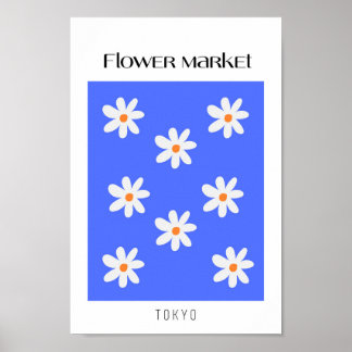 Bloemmarkt Tokio Poster
