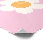 Bloemmarkt Tokio Roze Abstracte Floral Poster (Hoek)