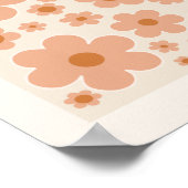 Bloemmarkt Wenen Boho Flowers Beige Floral Poster (Hoek)