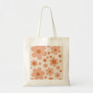 Bloemmarkt Wenen Boho Flowers Beige Floral Tote Bag