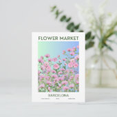 Bloemmarktsteden van de Wereld Barcelona Briefkaart (Staand voorkant)