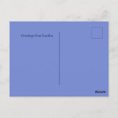 Bloemmarktsteden van de World London Custom Briefkaart (Achterkant)