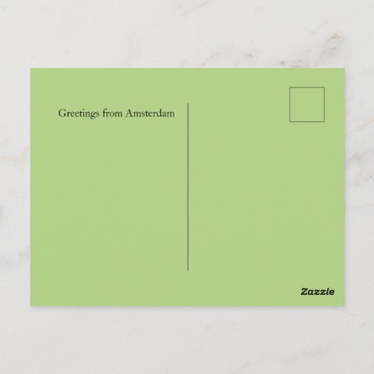 Bloemmarktsteden van het Wereld Amsterdam Briefkaart (Achterkant)