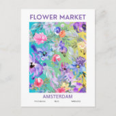 Bloemmarktsteden van het Wereld Amsterdam Briefkaart (Voorkant)
