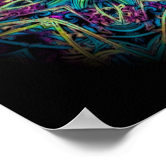 Bloemmarmer (marmeren serie) poster (Hoek)