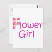 bloemmeisje briefkaart (Voorkant / Achterkant)