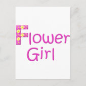 bloemmeisje briefkaart (Voorkant)