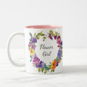 bloemmeisje florroze paarse koffie mok (Links)