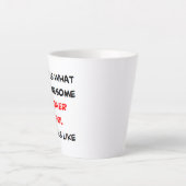 bloemmeisje, geweldige latte mok (Voorkant)