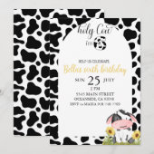 Bloemmeisje Heilige Koe Verjaardag Kaart (Voorkant / Achterkant)