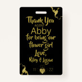 bloemmeisje Petal Patrol Badge (Achterkant)