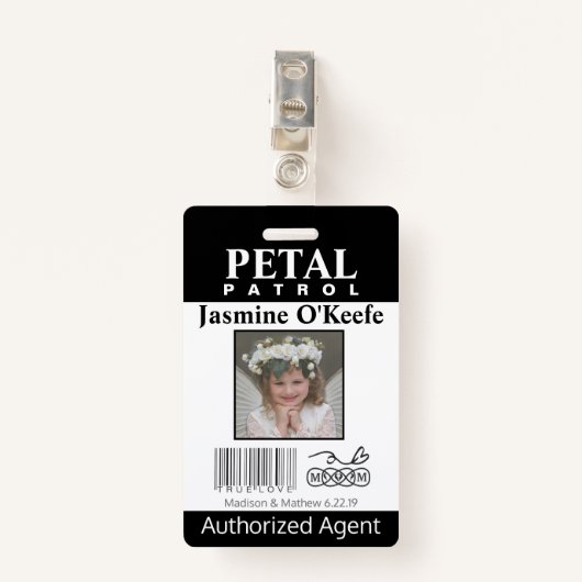 bloemmeisje Petal Patrol Badge (Voorkant met clip)