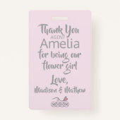 bloemmeisje Petal Patrol Badge (Achterkant)