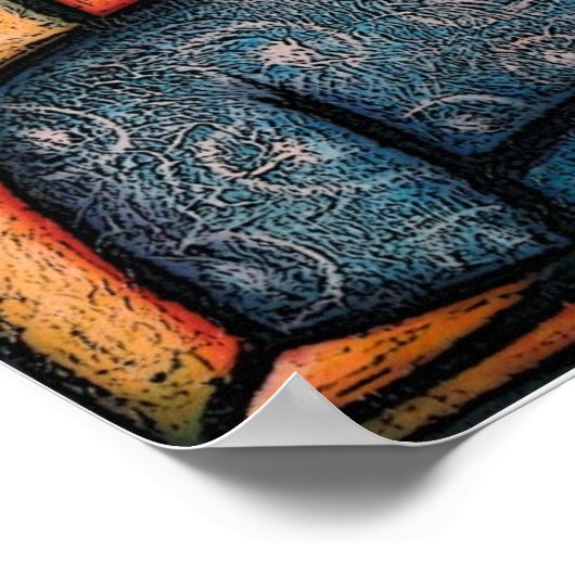 Bloemmeisje Poster (Hoek)