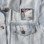 Bloemmelders II- faiussen Vierkante Button 5,1 Cm (In situ)