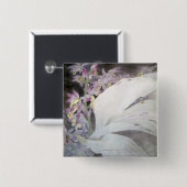 Bloemmelders II- faiussen Vierkante Button 5,1 Cm (Voorkant /achterkant)