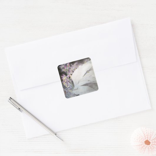 Bloemmelders II- faiussen Vierkante Sticker (Envelop)