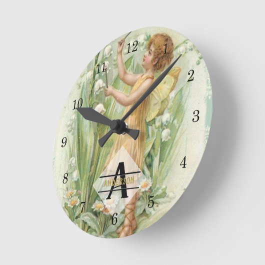 Bloemmelige snufjes  kunstmonogram genaamd ronde klok (Hoek)