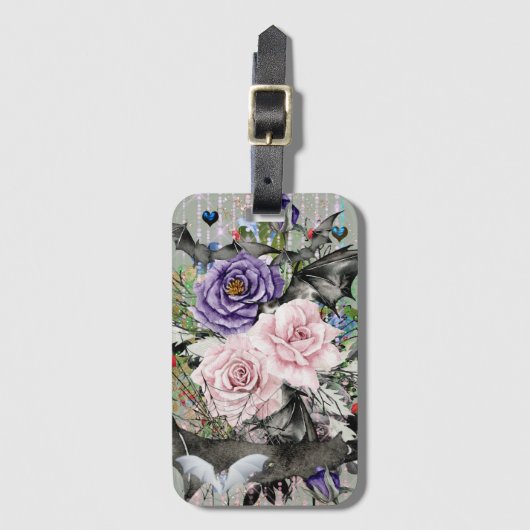 bloemmengeling bagagelabel (Voorkant (verticaal))