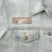 Bloemmenger Bakkerij Roos Gold Glitter Naamplaatje (In situ)