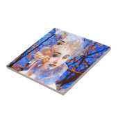 Bloemmetamorfose Tegeltje (Zijkant)