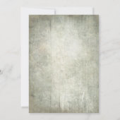 Bloemmetselaar Jar Rustiek Blauw baby shower Kaart (Achterkant)