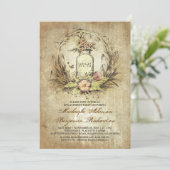  Bloemmetselaar Jar Rustieke Engagement Party Kaart (Staand voorkant)